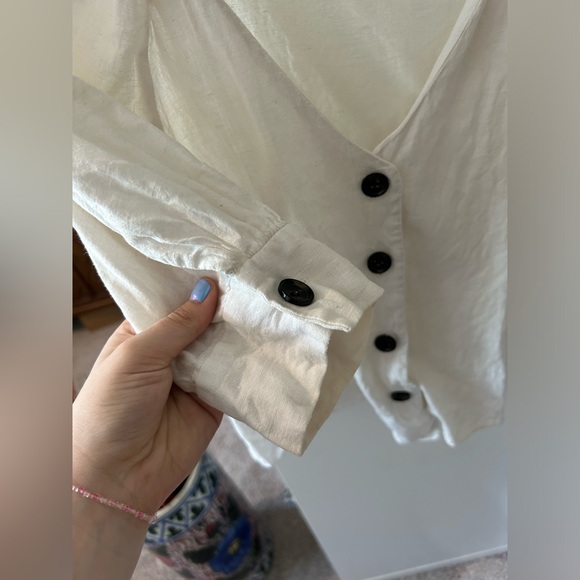 Zara Linen Blouse - Picture 3 of 5